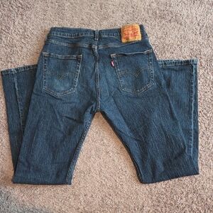 Levi's Men's Dark Blue Straight Jeans